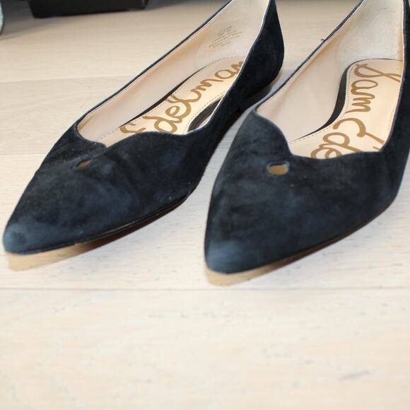 SAM EDELMAN Ruby Keyhole Flat Pointed Toe Slip On Black | 8 - Picture 2 of 7